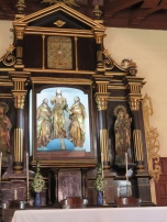 Two of this altar piece were created in Spain. One in Peru was destroyed in a fire.